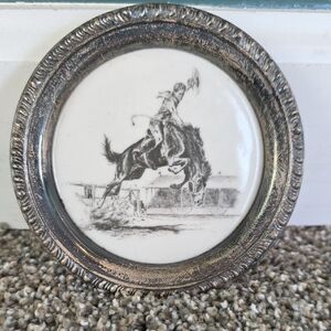 Vintage Western Decorative Plate